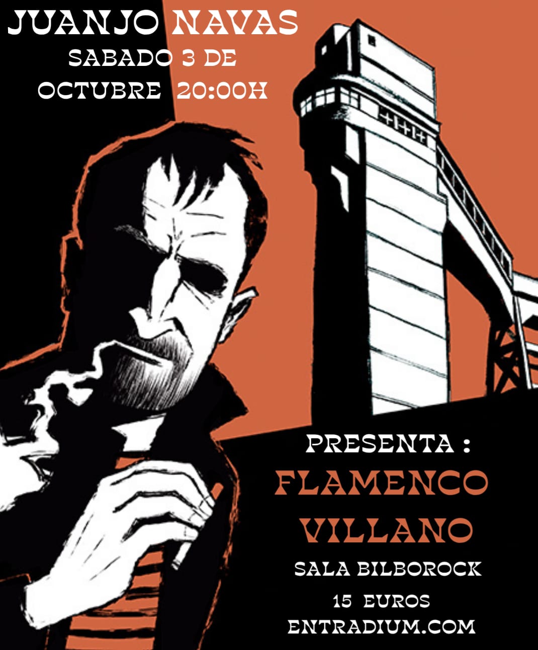 Juanjo Navas-Flamenco Villano Cartel del Concierto de Juanjo Navas - Entradas Agotadas